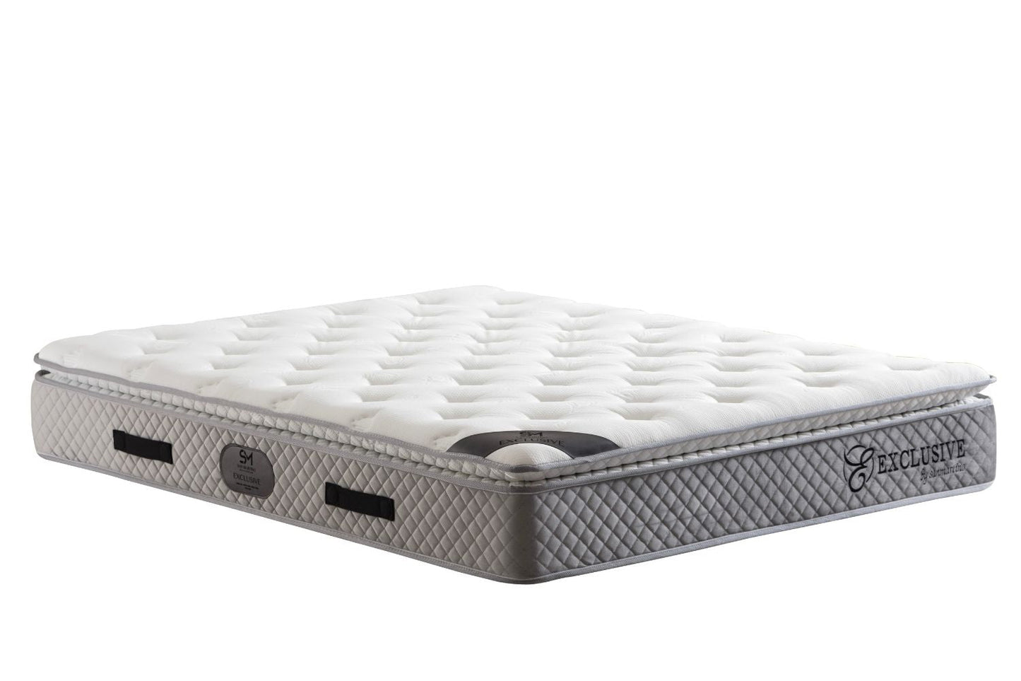 Matelas SAN MARTINO 32 cm d'Épaisseur Ressorts Gris -  avec surmatelas Intégré